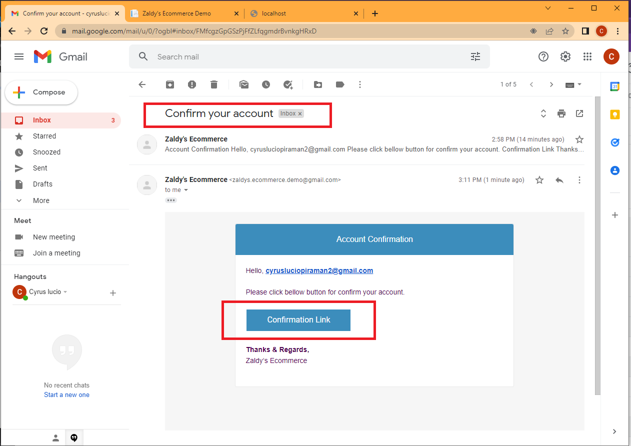 subscribe to newsletter confirm email
